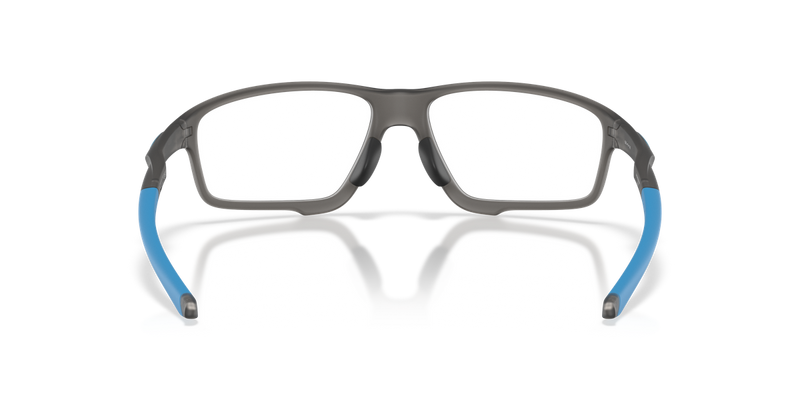 Oakley CROSSLINK ZERO (A) in Satin Grey Smoke / Demo Lens (808001) - Temple Detail