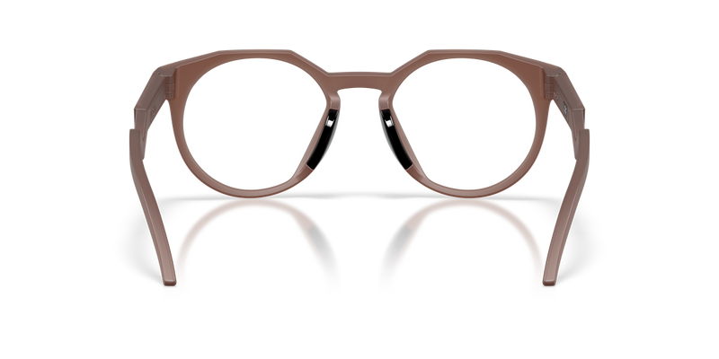 Oakley HSTN RX A in Transparent Mahogany - Temple Detail
