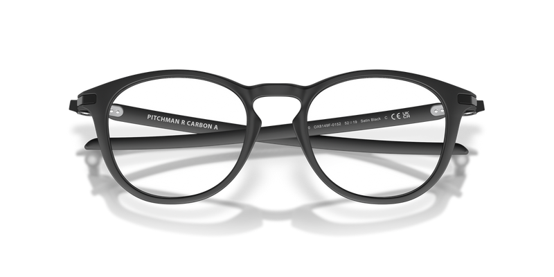 Oakley PITCHMAN R CARBON A in Satin Black / Demo Lens (814901) - Side View