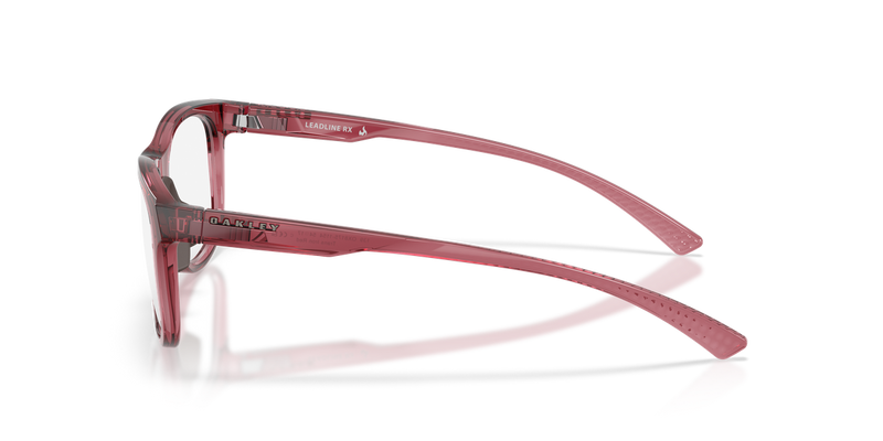 Oakley LEADLINE RX in Transparent Iron Red - Back View