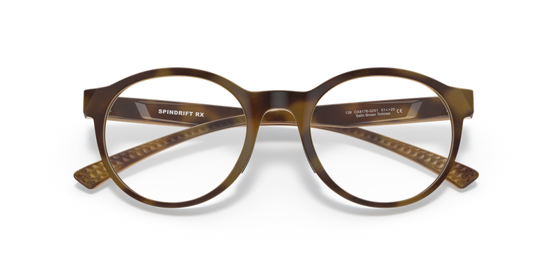 Oakley SPINDRIFT RX in Satin Brown Tortoise / Demo Lens (817602) - Alternate View