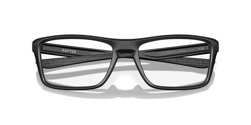 Oakley RAFTER in Satin Black / Demo Lens (817801) - Side View