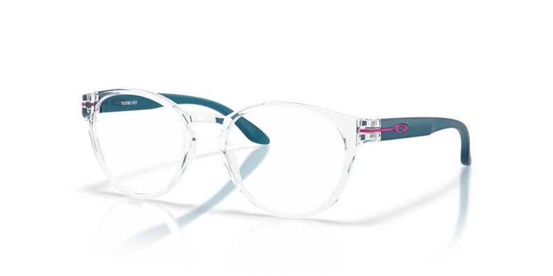 Oakley Youth ROUND OFF in Polished Clear - Front View
