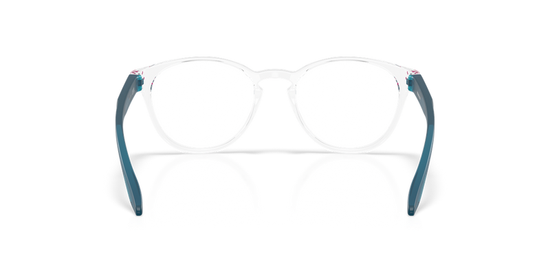 Oakley Youth ROUND OFF in Polished Clear - Temple Detail
