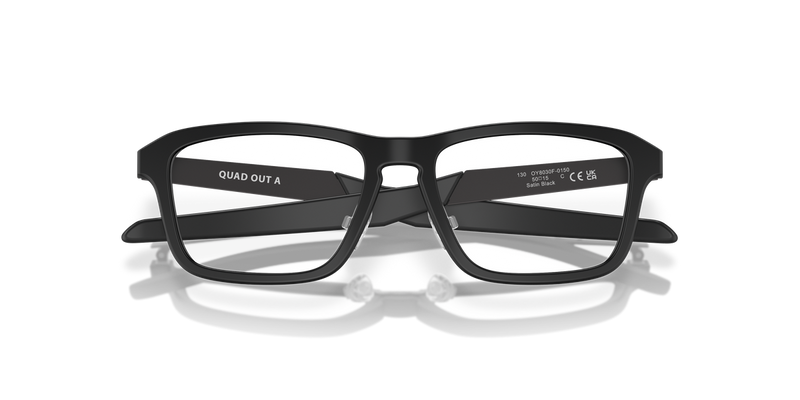 Oakley Youth QUAD OUT A in Satin Black - Side View