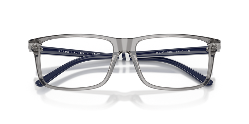 Polo Ralph Lauren PH2296 in Shiny Transparent Grey - Alternate View
