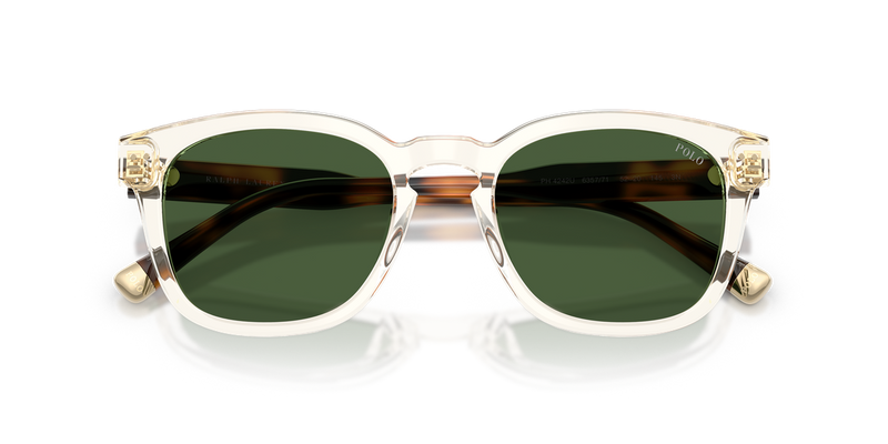 Polo Ralph Lauren PH4242U in Shiny Transparent Yellow / Dark Green (635771) - Alternate View