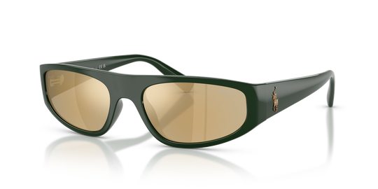 Polo Ralph Lauren PH4250U - Shiny Polo Bar Green / Brown Mirror Gold (58567P)
