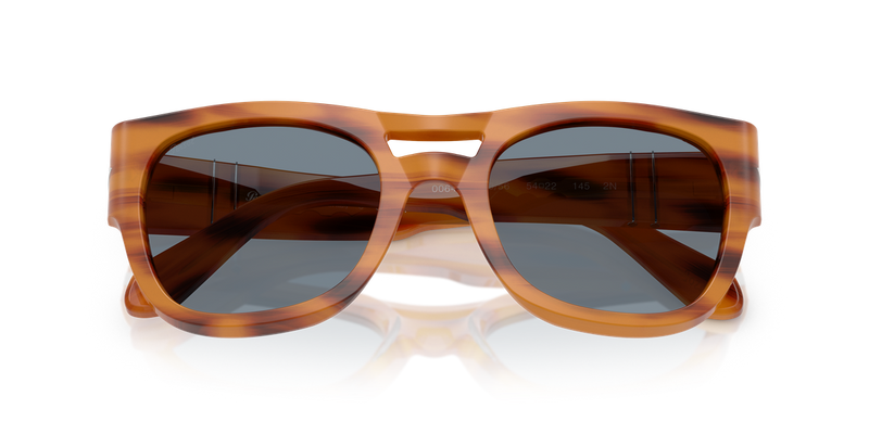 Persol PO0064S in Striped Brown / Light Blue (960/56) - Alternate View