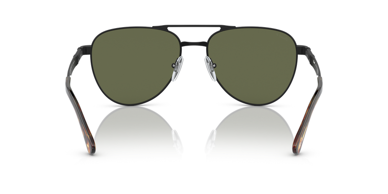 Persol PO1003S in Demigloss Black / Polarized Green (115158) - Temple Detail