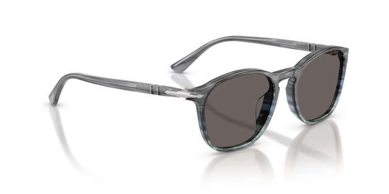 Persol PO3007SX in Gradient Stripped Grey Blue - Alternate View