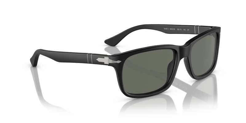 Persol PO3048S in Black / Green Polarized (900058) - Alternate View