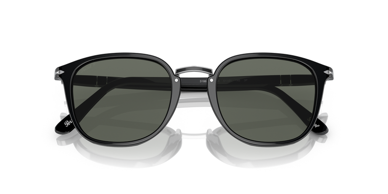 Persol PO3186S in Black / Green Polarized (95/58) - Alternate View