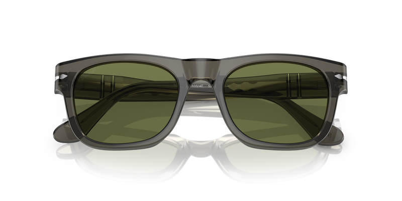 Persol PO3269S in Opal Smoke / Light Green (11034E) - Alternate View