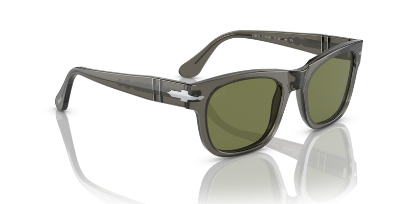 Persol PO3269S in Opal Smoke / Light Green (11034E) - Alternate View