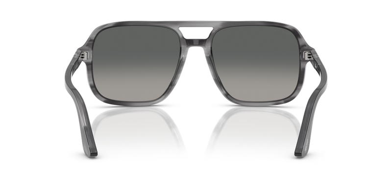 Persol PO3328S in Striped Grey / Grey Gradient Dark (119271) - Alternate View