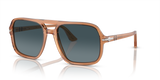 Transparent Brown / Light Blue Gradient Dark Blue Polar (1213S3)