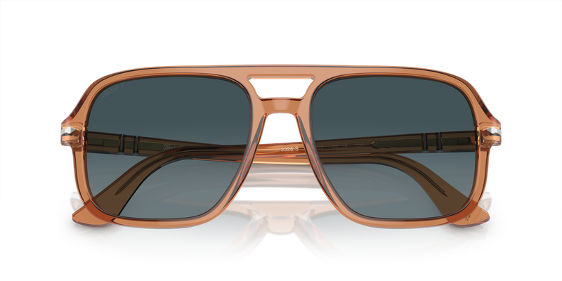Persol PO3328S in Transparent Brown / Light Blue Gradient Dark Blue Polar (1213S3) - Alternate View