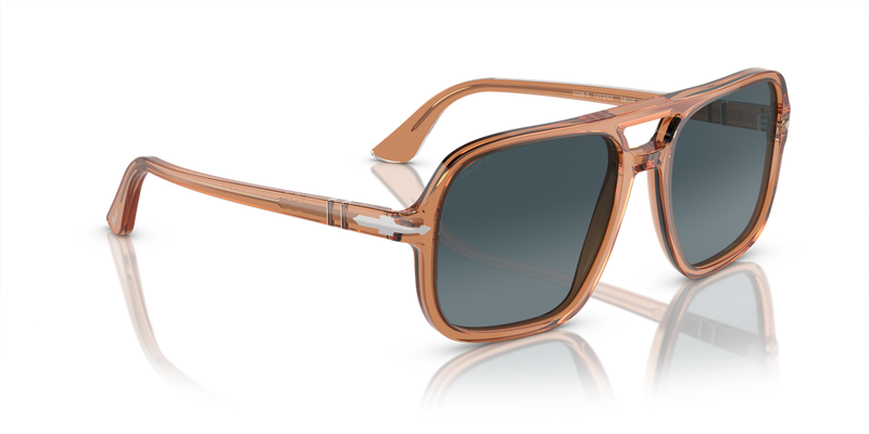 Persol PO3328S in Transparent Brown / Light Blue Gradient Dark Blue Polar (1213S3) - Alternate View
