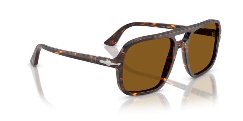 Persol PO3328S in Brown/Bright Yellow / Brown (121533) - Alternate View