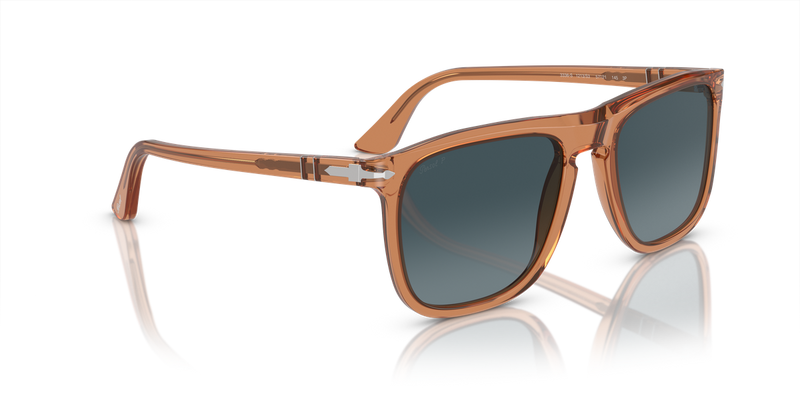 Persol PO3336S in Transparent Brown / Light Blue Gradient Dark Blue Polar (1213S3) - Alternate View
