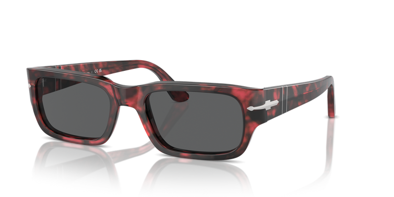 Persol ADRIEN in Red Havana / Dark Grey (1212B1) - Alternate View