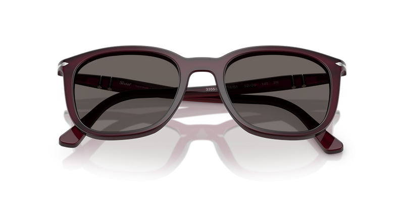 Persol PO3355S in Milky Plum / Dark Grey (1216B1) - Side View