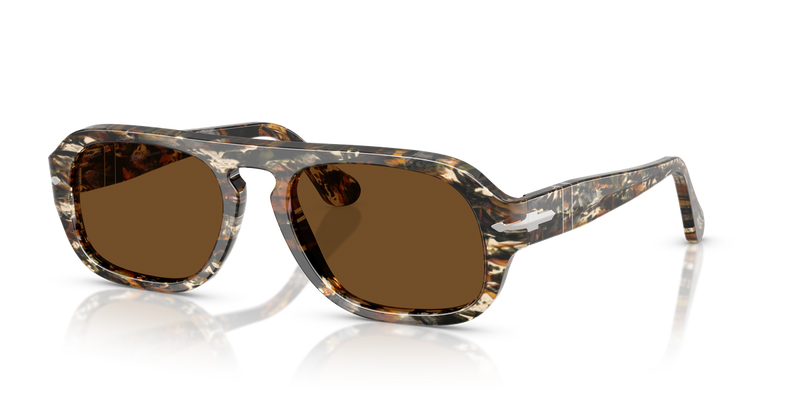 Persol PO3369S in Amber Brown/Pirate Black - Alternate View