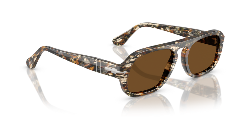 Persol PO3369S in Amber Brown/Pirate Black - Alternate View