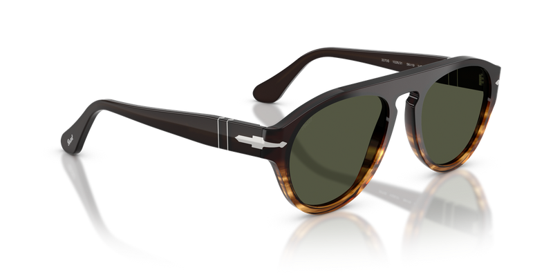 Persol PO3370S in Brown Striped Amber - Alternate View