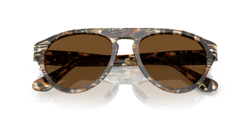 Persol PO3370S in Amber Brown/Pirate Black - Alternate View