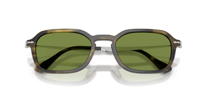 Striped Black & Olive Green / Green (12374E)