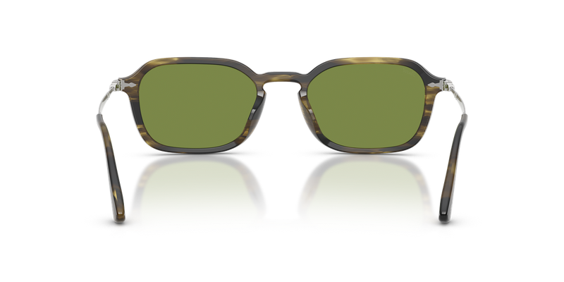 Persol PO3381S in Striped Black & Olive Green / Green (12374E) - Alternate View