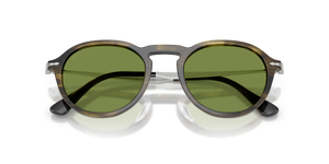 Striped Black & Olive Green / Green (12374E)