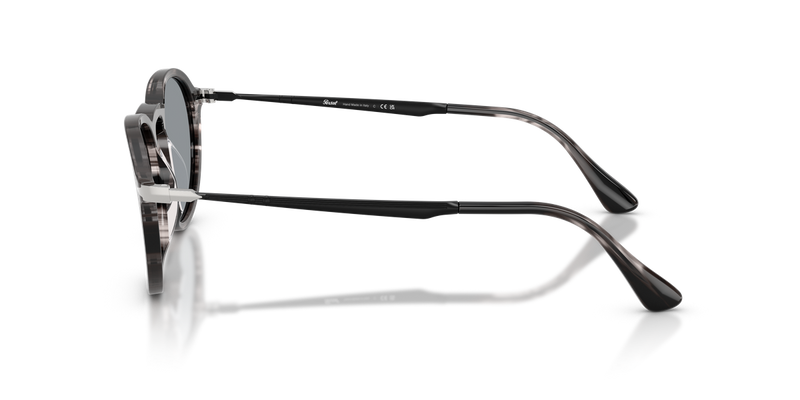 Persol PO3383S in Striped Black & Grey / Blue (1238R5) - Alternate View