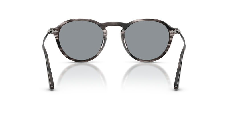 Persol PO3383S in Striped Black & Grey / Blue (1238R5) - Alternate View
