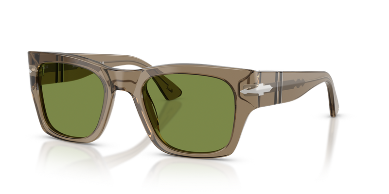 Persol PO3384S in Transparent Bown / Green (12284E) - Alternate View