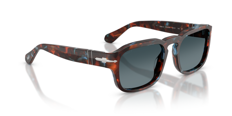 Persol PO3386S in Tortoise Brown & Pearl Blue / Polarized Gradient Blue (1232S3) - Alternate View