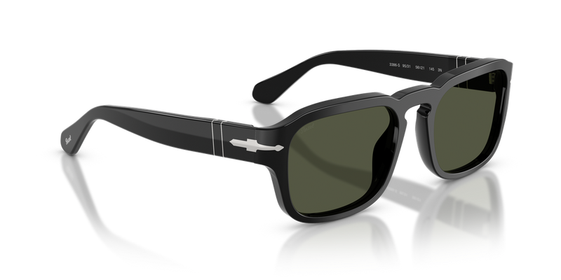 Persol PO3386S in Black / Green (95/31) - Alternate View