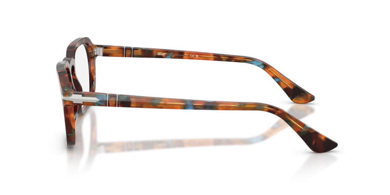 Persol PO3390V in Tortoise Brown & Pearl Blue / Clear (1232) - Alternate View