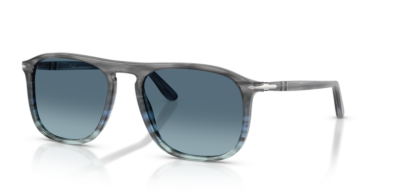 Persol PO3392S in Striped Grey Gradient Blue / Azure Gradient Blue (1205Q8) - Alternate View