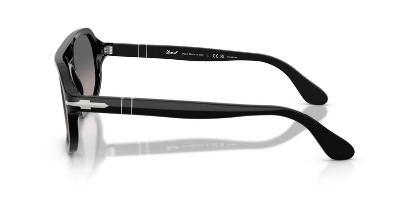 Persol GUIDO in Black / Gradient Grey Polarized (95/M3) - Alternate View
