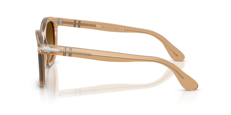 Persol PO3395S in Opal Beige / Light Brown Gradient Dark Brow (116985) - Back View