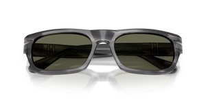Striped Grey / Green Polarized (119258)