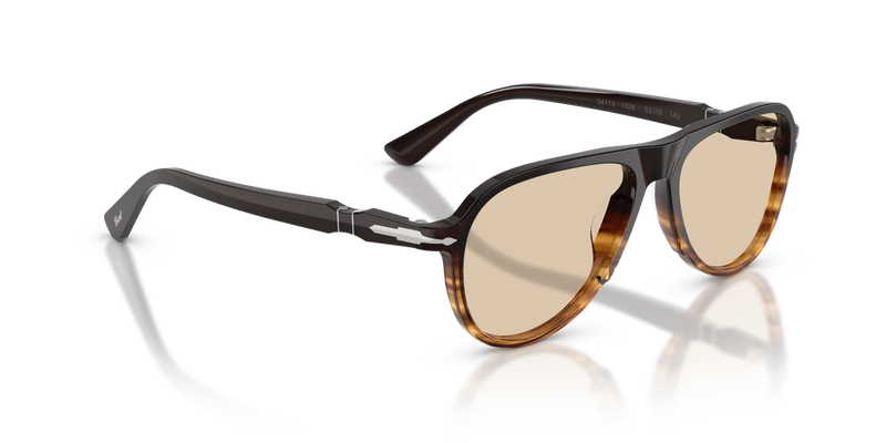 Persol PO3411V in Brown Striped Amber - Alternate View