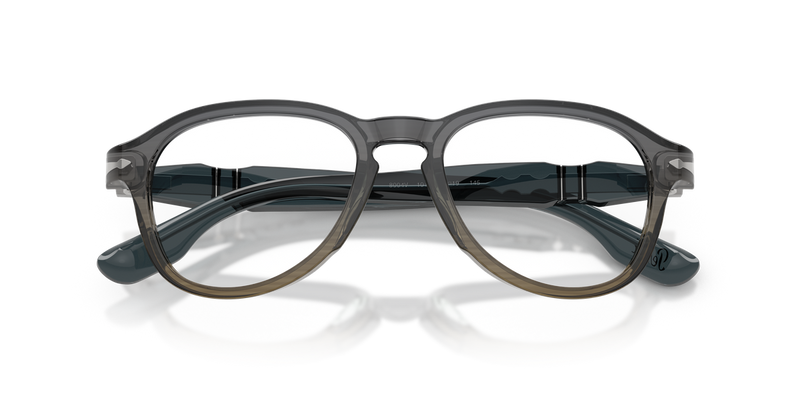 Persol PO8004V in Grey Striped Green - Side View