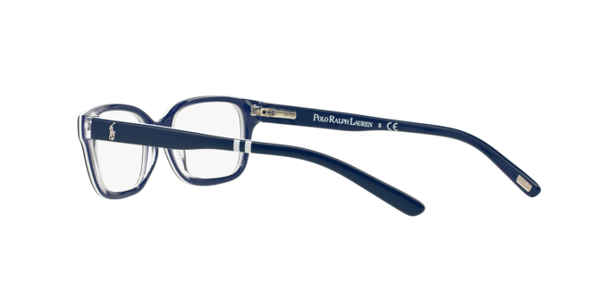 Polo Prep 0PP8520 in Navy Blue On White/Crystal - Side View