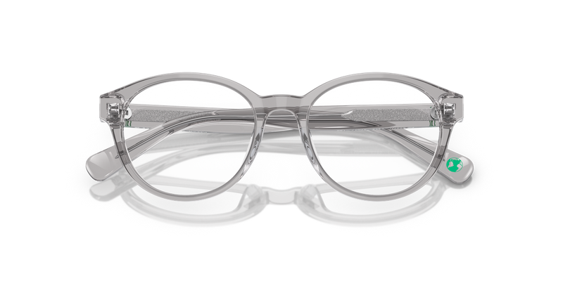 Polo Prep 0PP8546U in Shiny Transparent Grey - Side View