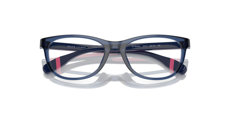Polo Prep 0PP8548U in Shiny Transparent Dark Blue - Side View