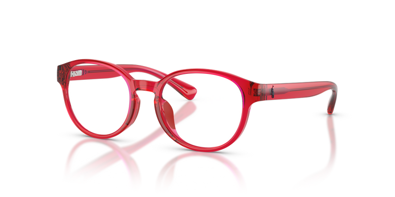 Polo Prep 0PP8550U in Shiny Transparent Red - Front View